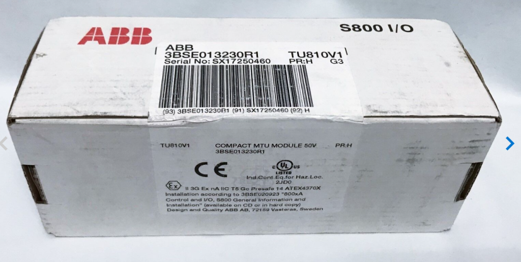 ORIGINAL AND NEW  ABB 3BSE013230R1/TU810V1