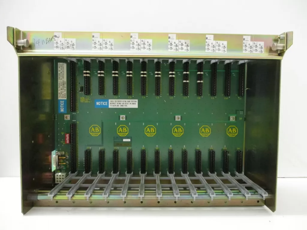 Allen Bradley 1771-A3B1 Chassis, Universal Input/Output, 12 Slots, for Use with PLC-5 and 1771 Input/Output