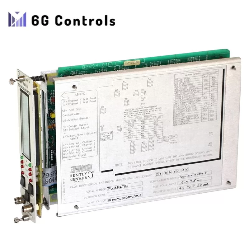 Bently Nevada 3300/46-XX-XX-01-00 Ramp Differential Expansion Monitor